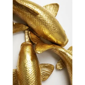 KARE Design Objeto de parede School of Koi Gold Ø102 cm Discount