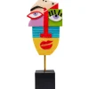 KARE Design Objeto decorativo Abstract Face Multicolour 52 cm Online