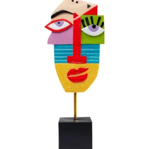 KARE Design Objeto decorativo Abstract Face Multicolour 52 cm Online