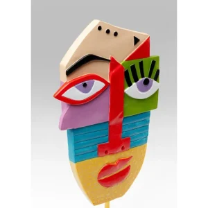 KARE Design Objeto decorativo Abstract Face Multicolour 52 cm Online