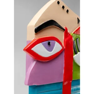 KARE Design Objeto decorativo Abstract Face Multicolour 52 cm Online