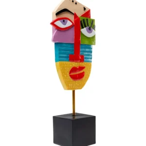 KARE Design Objeto decorativo Abstract Face Multicolour 52 cm Online