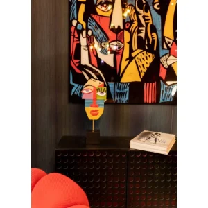 KARE Design Objeto decorativo Abstract Face Multicolour 52 cm Online
