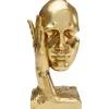 KARE Design Objeto decorativo In my Mind Dourado 30cm Fashion