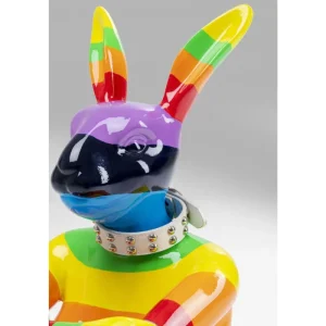 KARE Design Objeto Decorativo Sitting Rabbit Rainbow 80cm Clearance