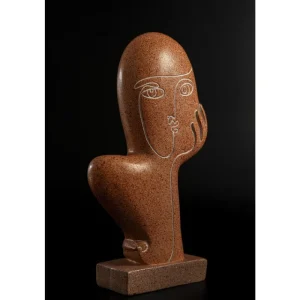 KARE Design Objeto decorativo Thought Brown 27cm Fashion