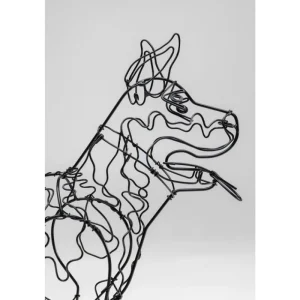 KARE Design Objeto decorativo Wire Attack Dog 36 cm Hot