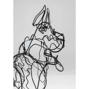 KARE Design Objeto decorativo Wire Attack Dog 36 cm Hot