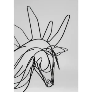 KARE Design Objeto decorativo Wire Horse 51cm Hot