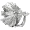 KARE Design Peça Decorativa Betta Fish Prateado Small Fashion