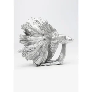 KARE Design Peça Decorativa Betta Fish Prateado Small Fashion