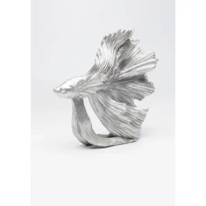 KARE Design Peça Decorativa Betta Fish Prateado Small Fashion