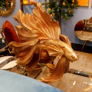 KARE Design Peça Decorativa Betta Fish Gold Hot