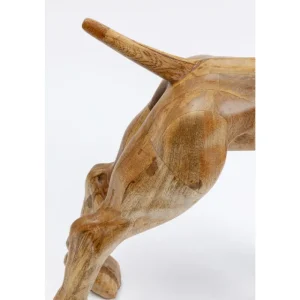 KARE Design Peça Decorativa Bullgos em madeira 70x78cm Online