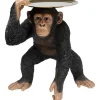 KARE Design Peça decorativa Butler Playing Chimp Black 52 cm Fashion