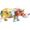 KARE Design Peça Decorativa Colored Rhino Hot