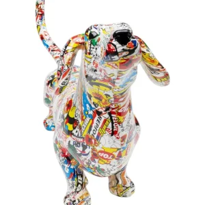 KARE Design Peça Decorativa Dachsund Graffiti Best