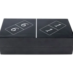 KARE Design Peça Decorativa Domino Black 24x7 cm Best