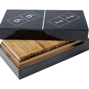 KARE Design Peça Decorativa Domino Black 24x7 cm Best