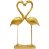 KARE Design Peça decorativa Flamingo Love Dourada 39 cm Outlet