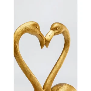 KARE Design Peça decorativa Flamingo Love Dourada 63 cm Sale
