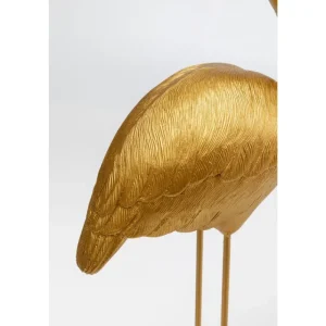 KARE Design Peça decorativa Flamingo Love Dourada 63 cm Sale