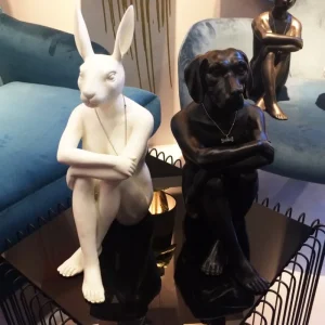 KARE Design Peça Decorativa Gangster Dog Preta Clearance