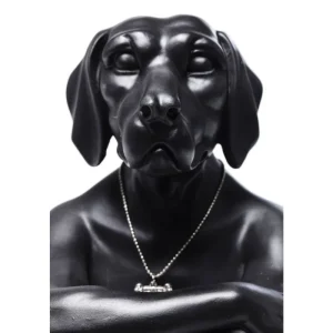 KARE Design Peça Decorativa Gangster Dog Preta Clearance