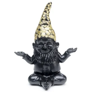 KARE Design Peça decorativa Gnome Meditation Black Gold 19cm Hot