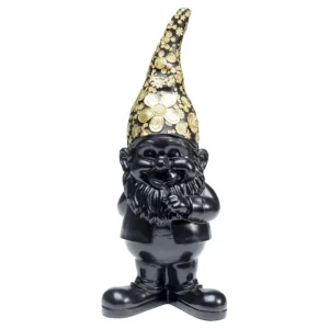 KARE Design Peça decorativa Gnome Standing Black Gold 45cm Hot