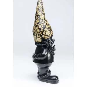 KARE Design Peça decorativa Gnome Standing Black Gold 45cm Hot