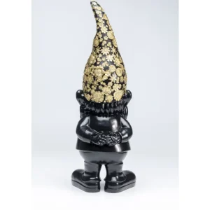 KARE Design Peça decorativa Gnome Standing Black Gold 60cm Fashion