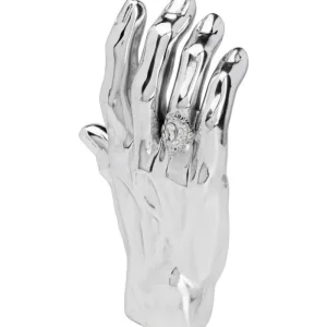 KARE Design Peça decorativa Mano Diamond Ring Silver Clearance
