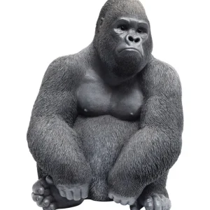 KARE Design Peça Decorativa Monkey Gorilla Side Medium Preto Fashion