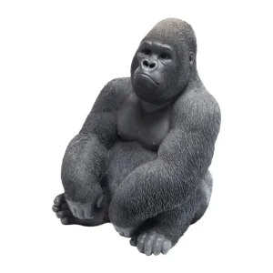 KARE Design Peça Decorativa Monkey Gorilla Side Medium Preto Fashion