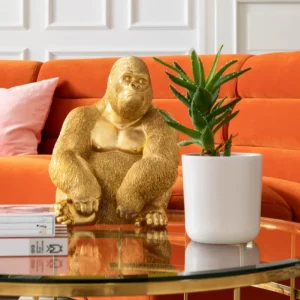 KARE Design Peça Decorativa Monkey Gorilla Side Medium Gold Outlet