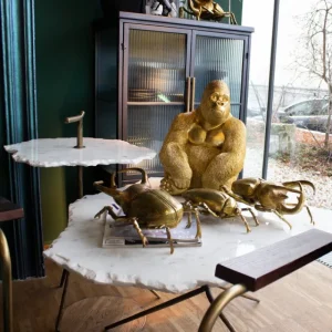 KARE Design Peça Decorativa Monkey Gorilla Side Medium Gold Outlet