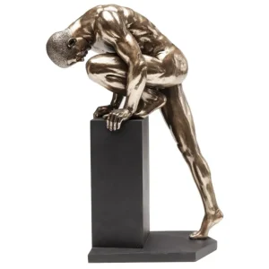 KARE Design Peça Decorativa Nude Man Stand Bronze 35cm Clearance