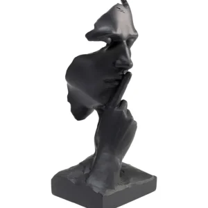 KARE Design Peça Decorativa Quiet Face Preto 31cm Hot