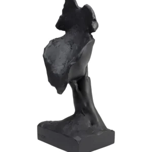 KARE Design Peça Decorativa Quiet Face Preto 31cm Hot