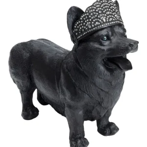 KARE Design Peça decorativa Royal Standing Corgi Preta Online