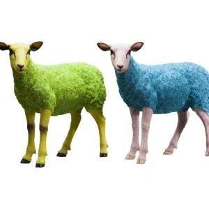 KARE Design Peça Decorativa Sheep Colore Verde Outlet