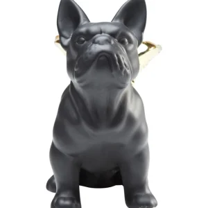 KARE Design Peça Decorativa Sitting Angel Dog Dourado/Preto Fashion