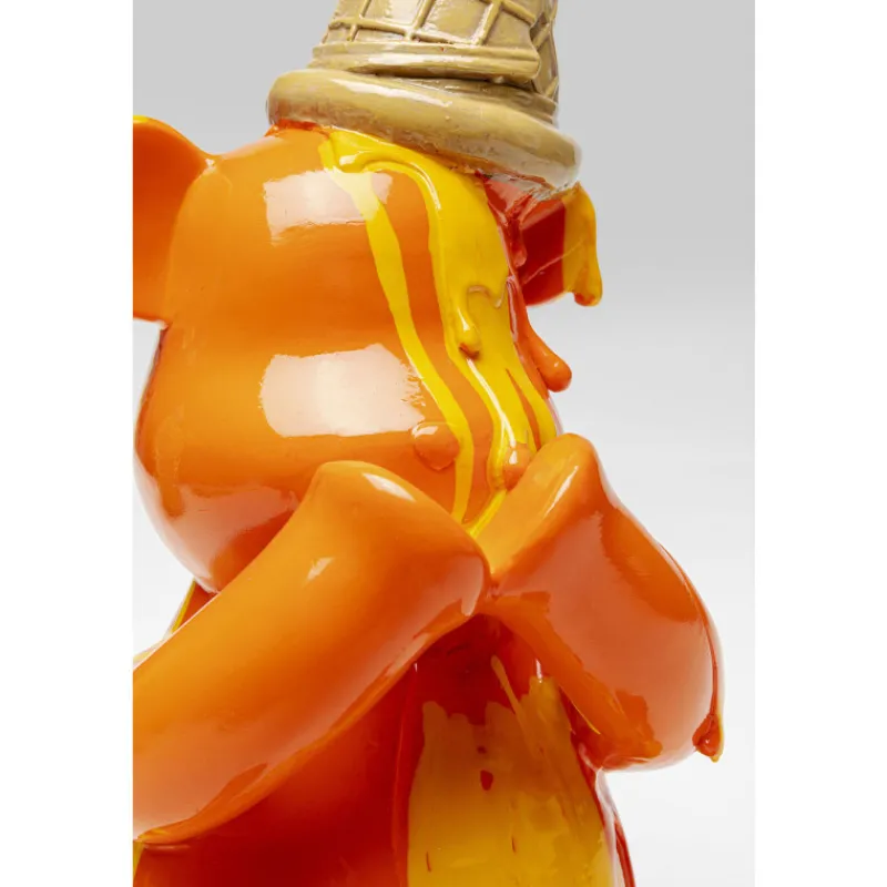 pea_decorativa_sitting_ge_6.webp KARE Design Peça Decorativa Sitting Gelato Bear Laranja 37cm New