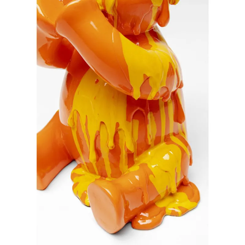 pea_decorativa_sitting_ge_8.webp KARE Design Peça Decorativa Sitting Gelato Bear Laranja 37cm New