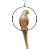 KARE Design Peça Decorativa Swinging Parrot dourada New