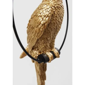 KARE Design Peça Decorativa Swinging Parrot dourada New