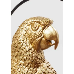 KARE Design Peça Decorativa Swinging Parrot dourada New
