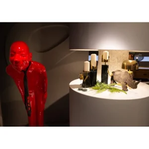 KARE Design Peça Decorativa Welcome Guests Vermelha Big Fashion