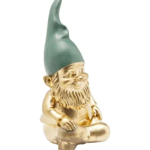 KARE Design Peça Decorativa Zwerg Sitting Gold Verde 19cm Clearance